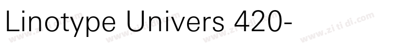 Linotype Univers 420字体转换